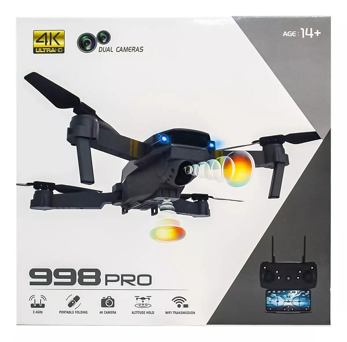 Pack 2un DRONE Dual Camera 4K 998 PRO